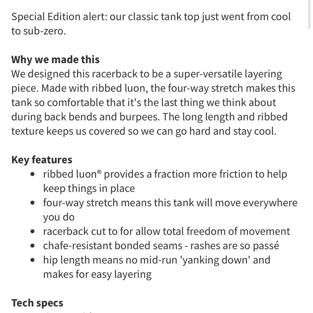 Lululemon Cool Racerback *Rib - Picture 9 of 9